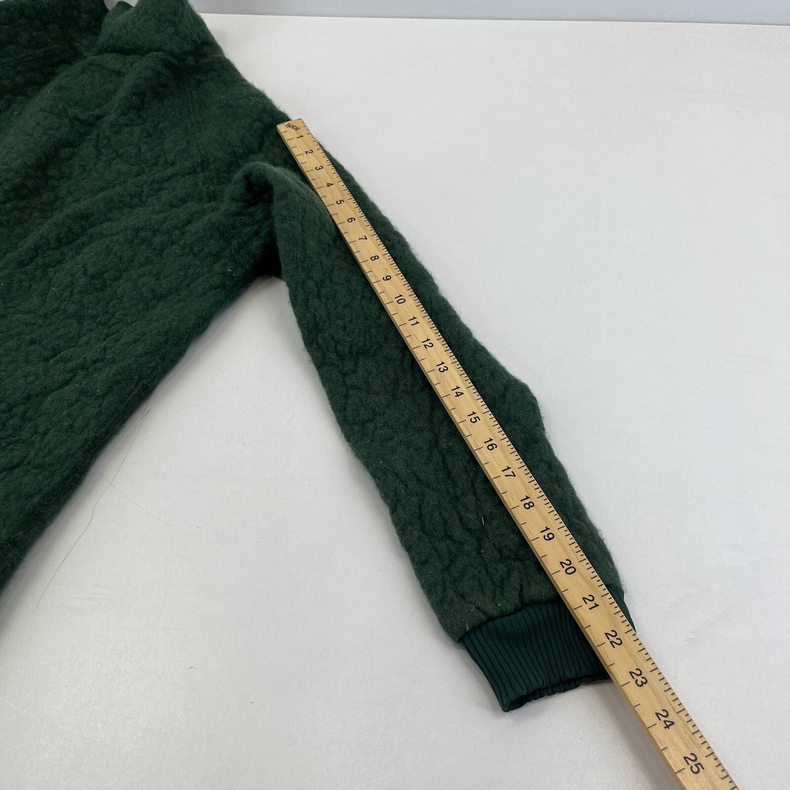 Vintage Dutch Army Fleece Jacket Olive Green size Medium