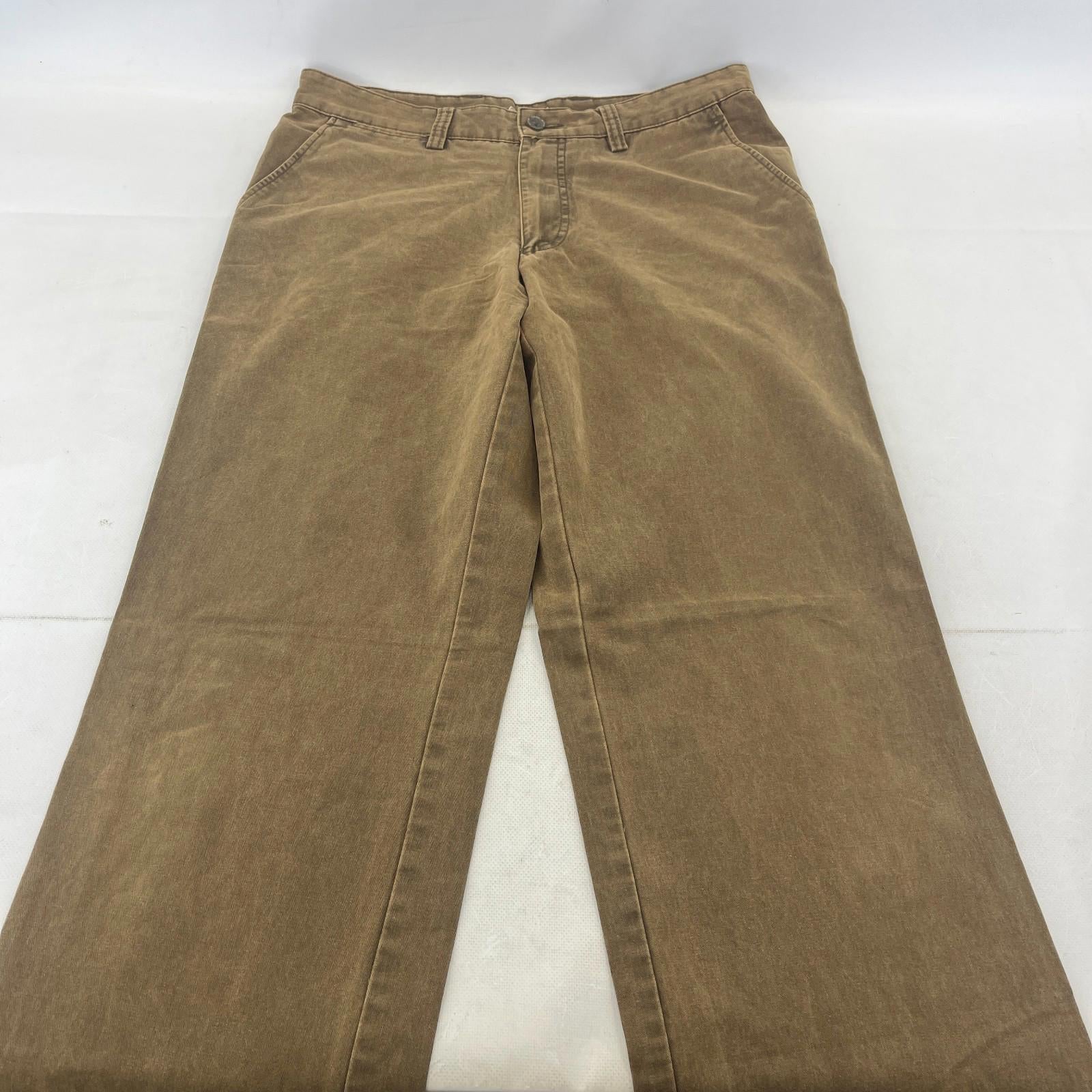 Camel Active Tan Brown Straight Leg Cotton Jeans - Zip Fly W34" L34"