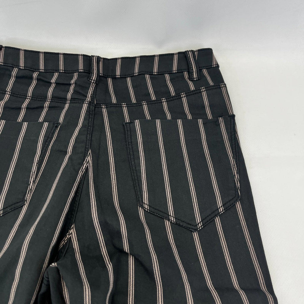 C&A Clockhouse Womens Black Striped Jeans Jegging Leg Skinny size 38R - NWOT