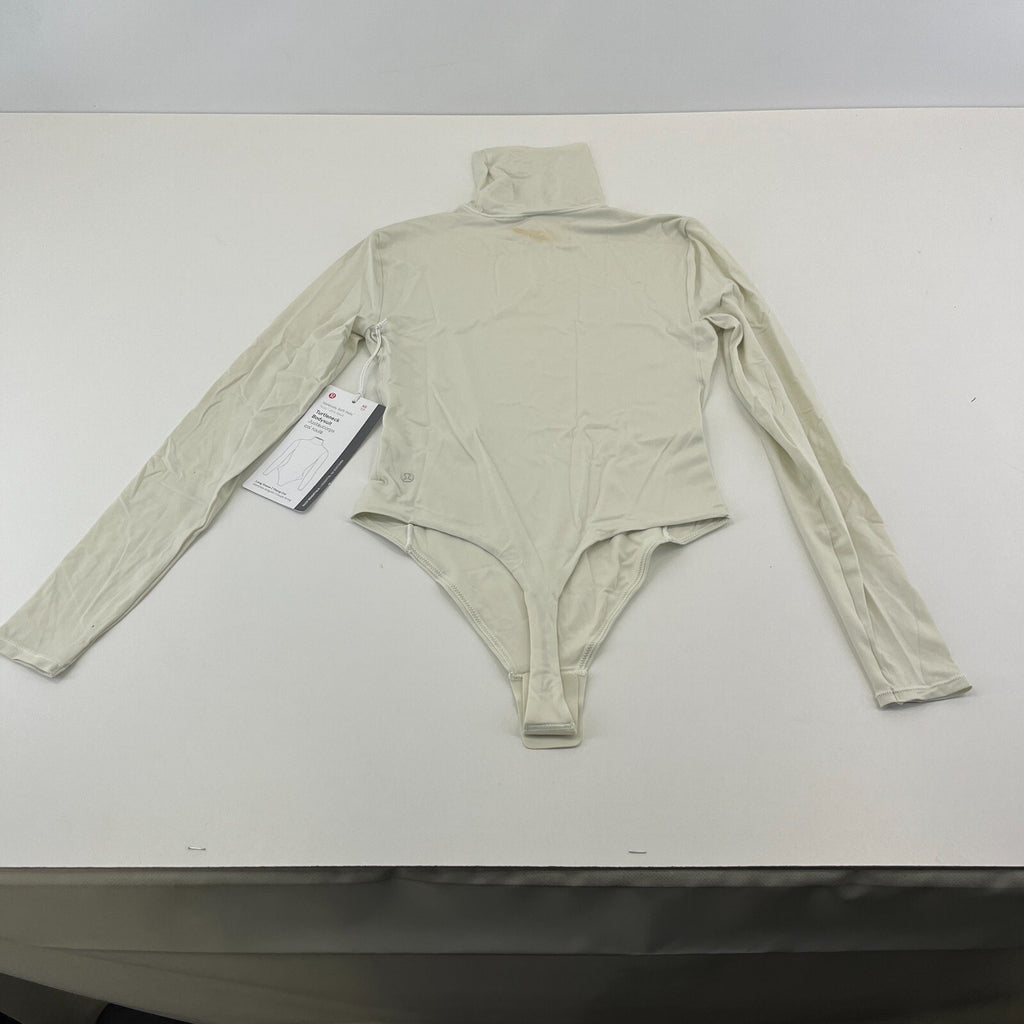 Lululemon Wundermost Soft Nulu Turtleneck Bodysuit Bone White XS See Details