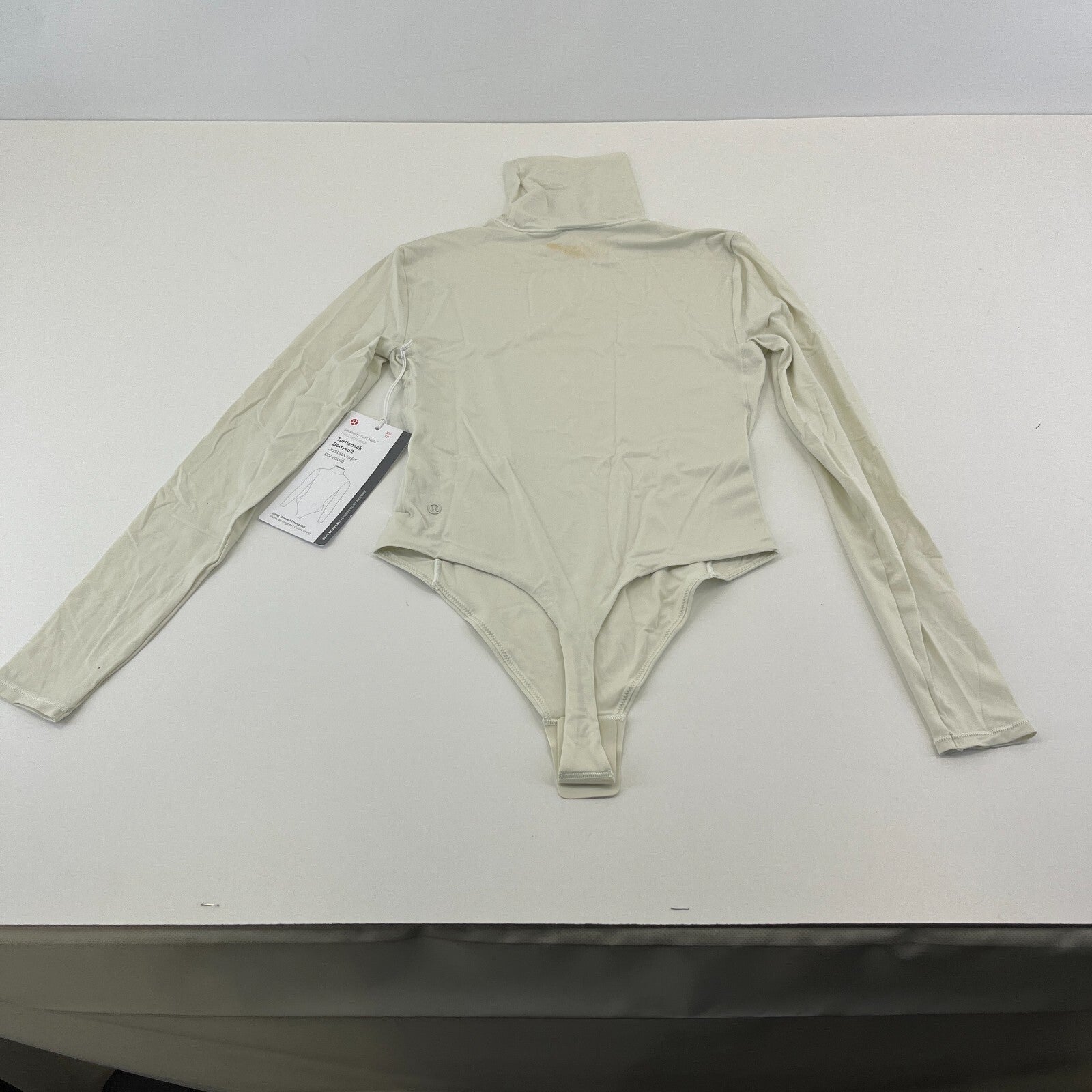 Lululemon Wundermost Soft Nulu Turtleneck Bodysuit Bone White XS See Details