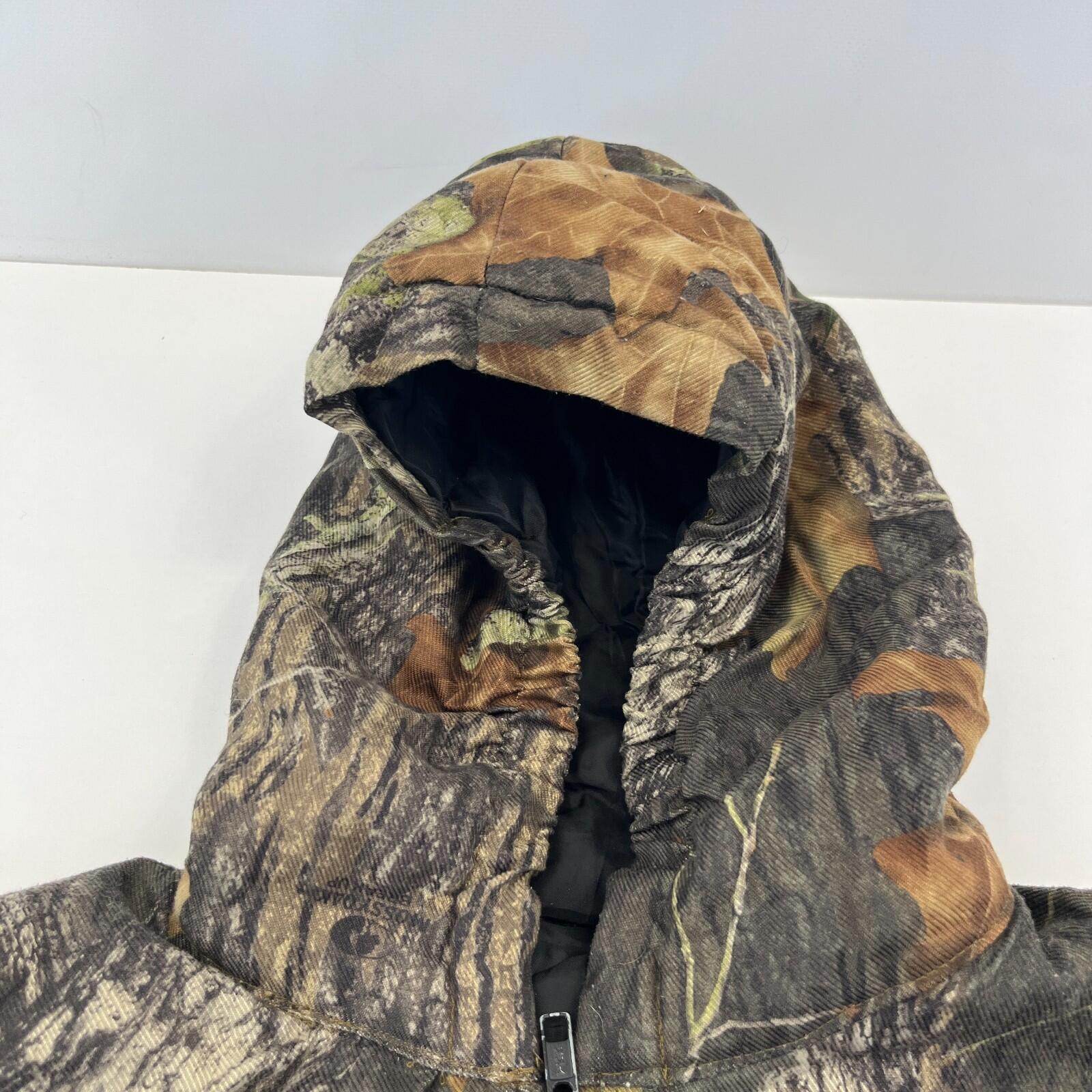 Mossy Oak Cargo Hunting Jacket Youth size 20/22 (10-12yrs) Real Tree Leaf Camo