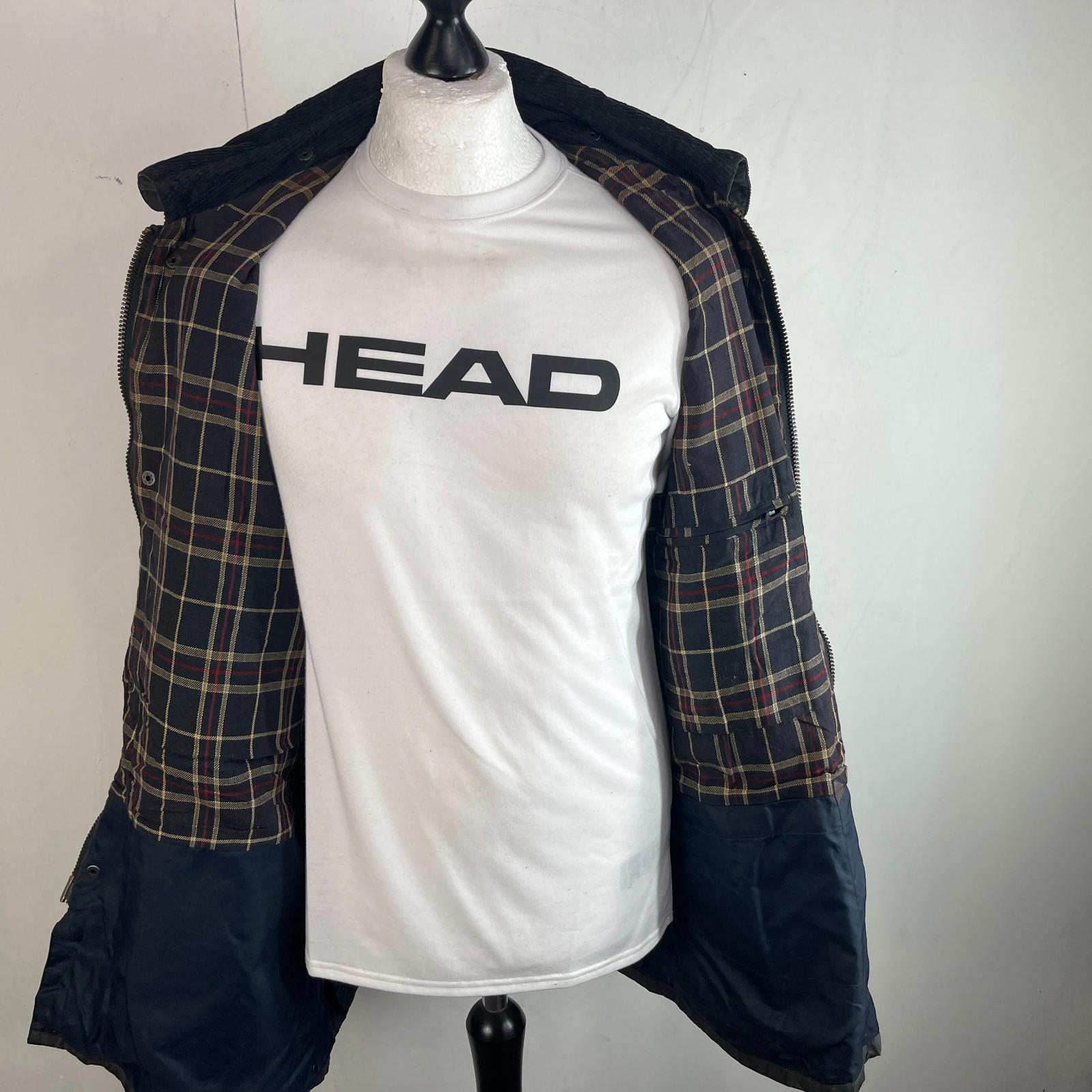 Mc Orvis Wax Jacket Mens size XL Black Waxed Riding Outdoor Coat England