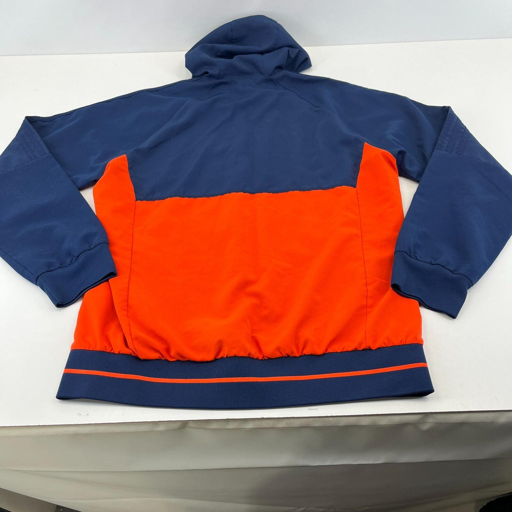 Adidas Middlesbrough FC Jacket size L Navy Blue & Orange Football Hooded Zip Up