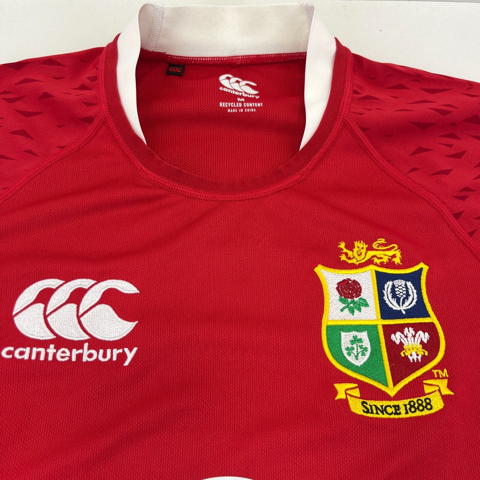 Canterbury British Irish Lions 2021 Tour Rugby Union Pro Shirt Men's size M Red