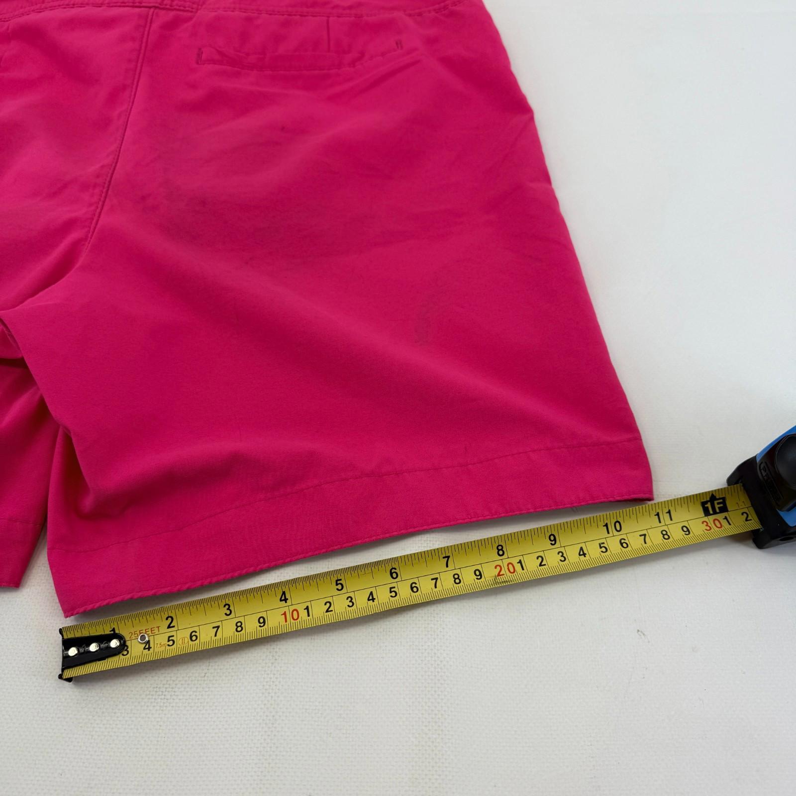 Abercrombie & Fitch Men's Shorts Bright Pink Beach Board Swim Trunks size L Slim