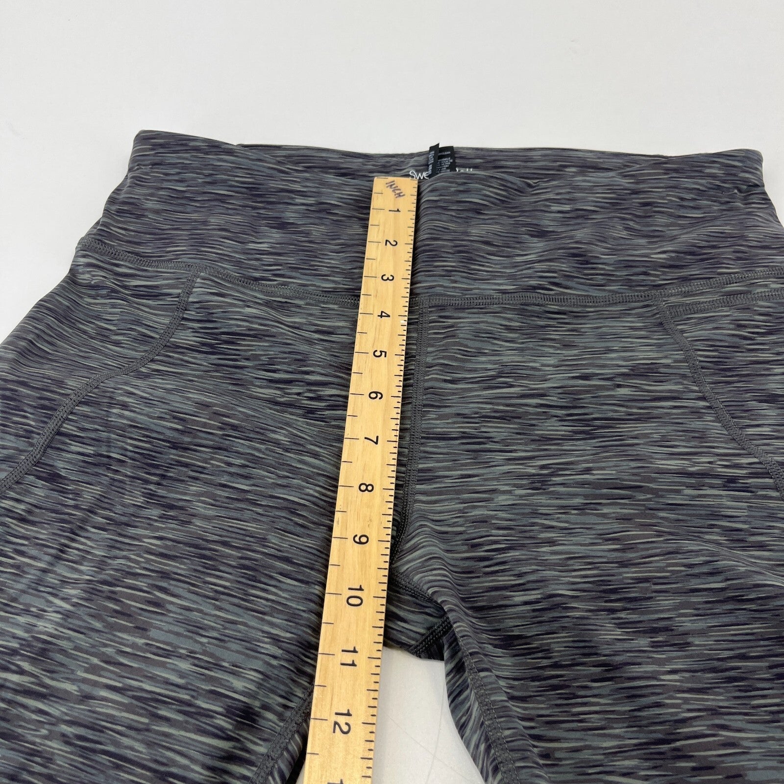 Sweaty Betty Power 7/8 Leggings size L Green Micro Camo Print Gym Yoga Run