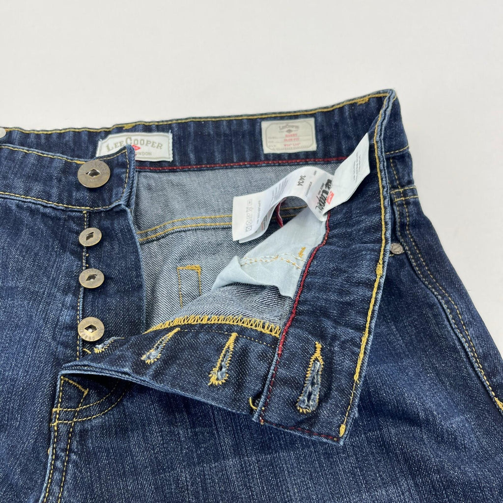 Lee Cooper Harry Jeans Men’s Blue Denim Straight Leg W34 *L30