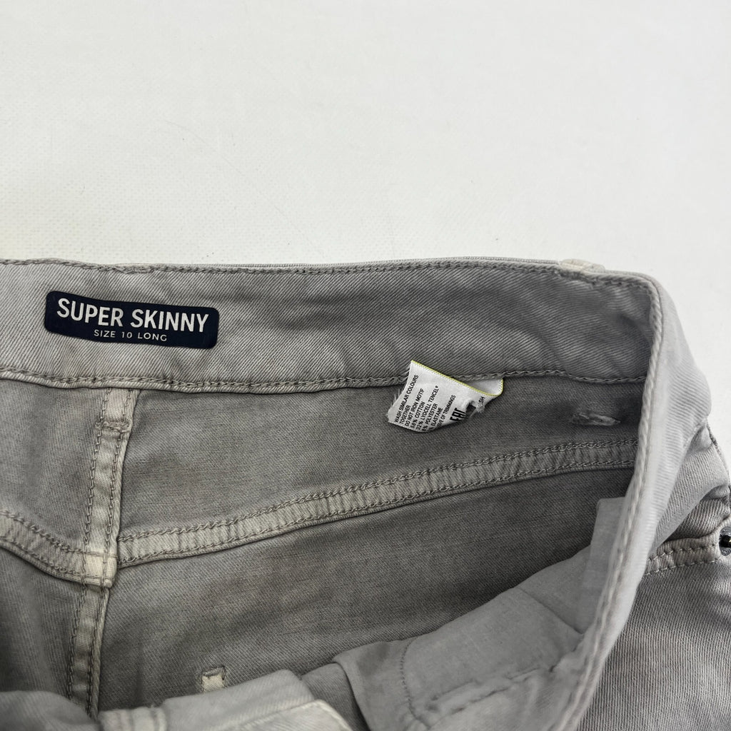 Marks & Spencer Light Grey Super Skinny Jeans - UK size 10L - BNWOT
