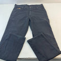 Wrangler Texas Black Denim Jeans Mens W38" L34" Straight Leg 100% Cotton - VGC