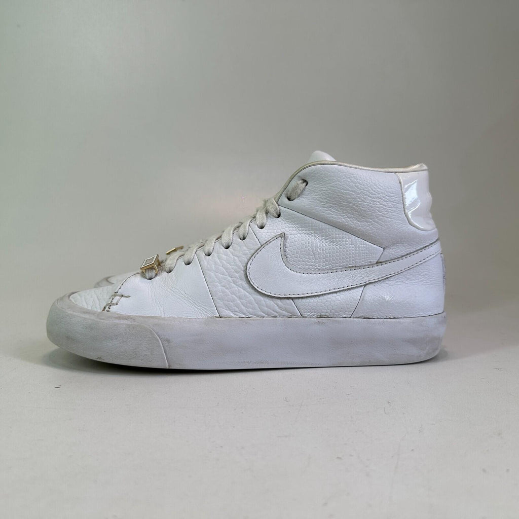 Nike Blazer Royal 2018 Leather Hi Top Trainers in White UK size 6