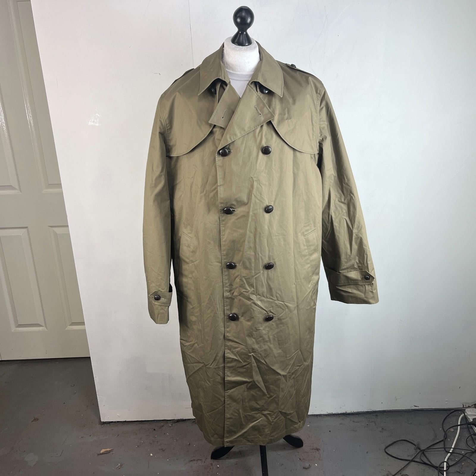 Dutch Army Military Trench Coat inc Removable Quilt Liner Khaki Green EU size 57