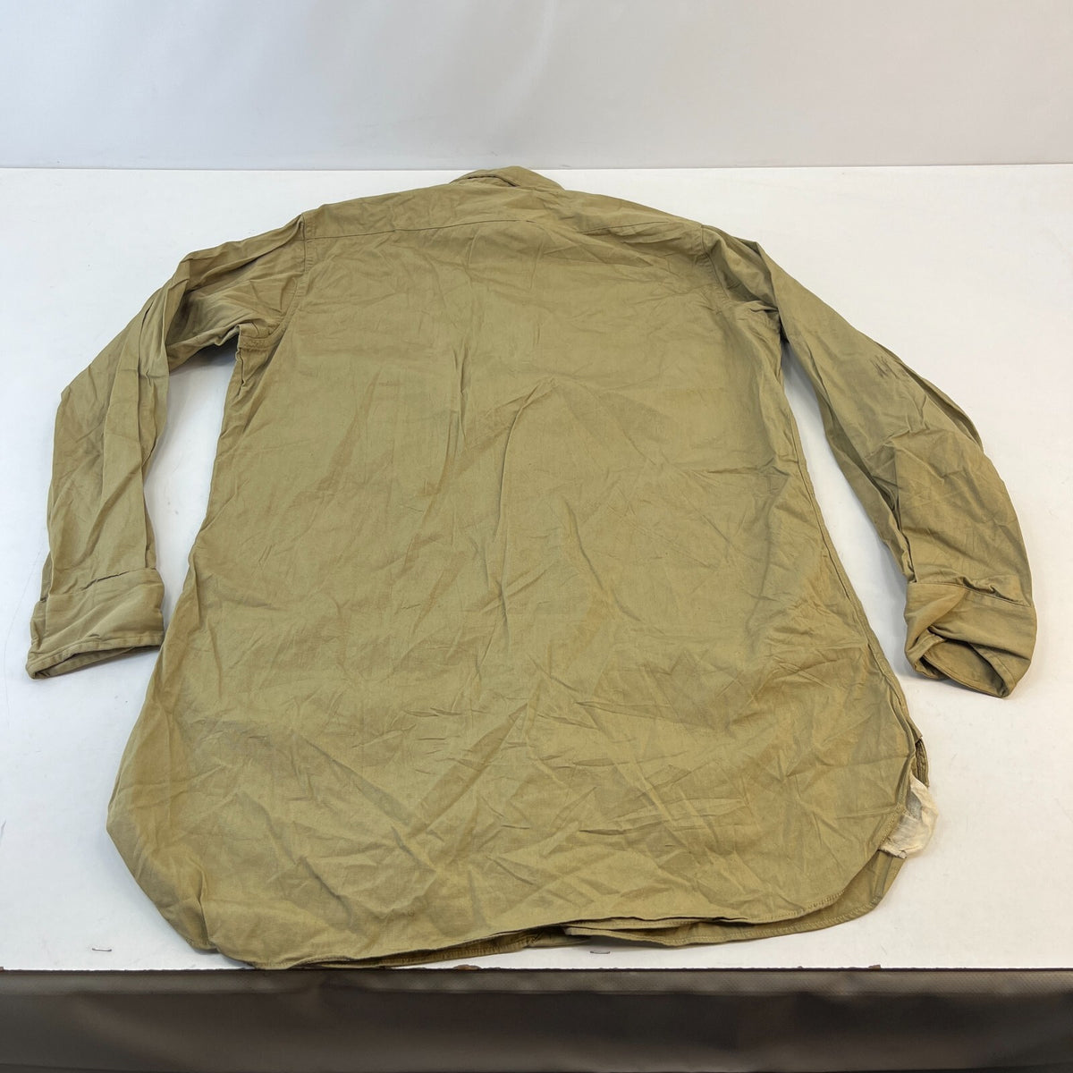 Vintage US Army Officer's Twill Workwear Shirt Long Sleeve Military size L