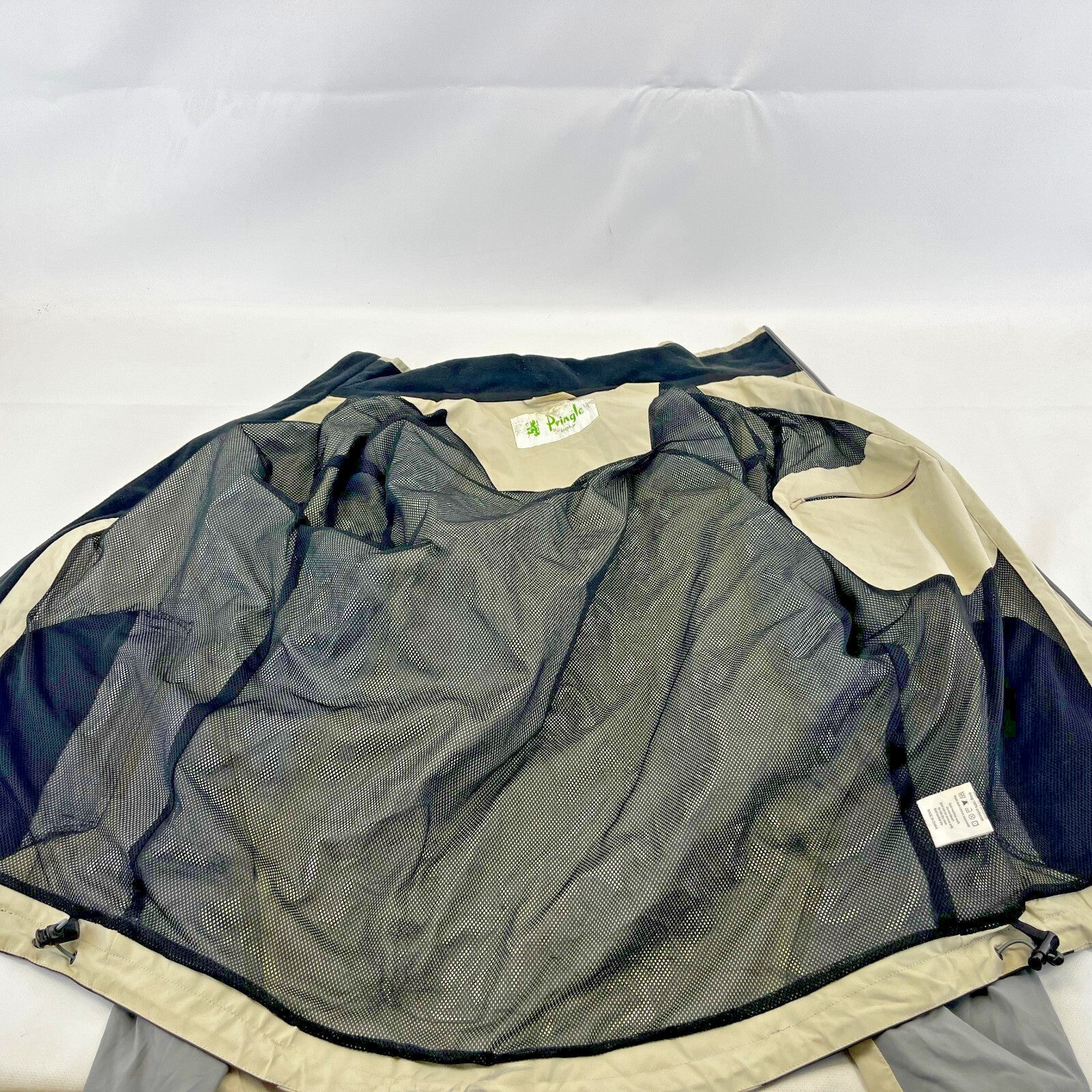 Pringle Aengus Full Zip Golf Jacket size XL Light Beige