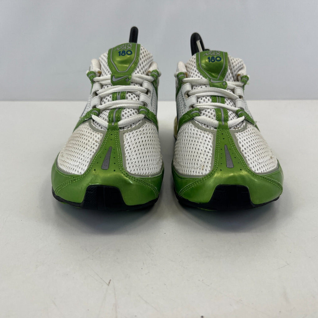 Nike Air Max 180 Trainers Metallic Green & White UK size 5 Running Sneakers