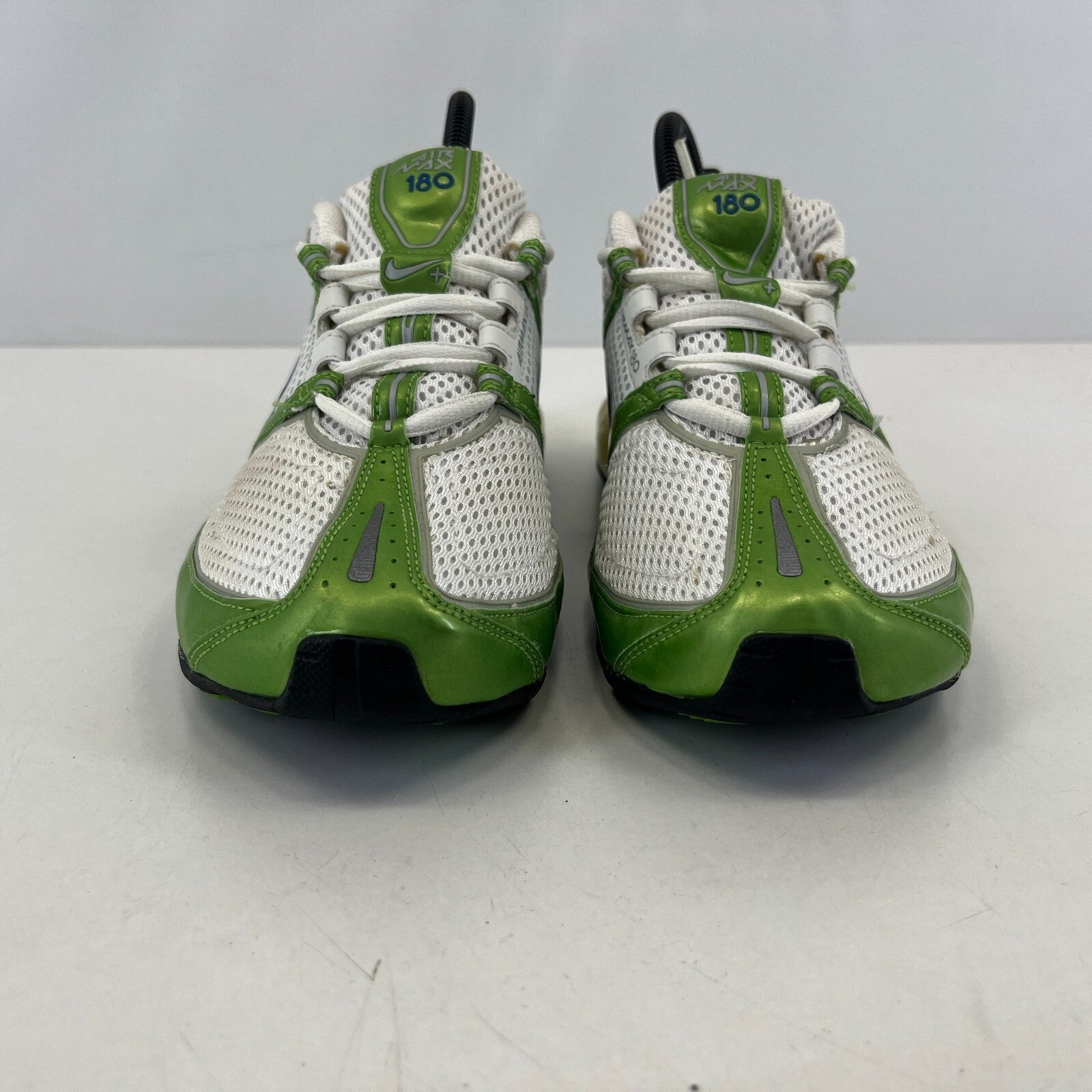 Nike Air Max 180 Trainers Metallic Green & White UK size 5 Running Sneakers