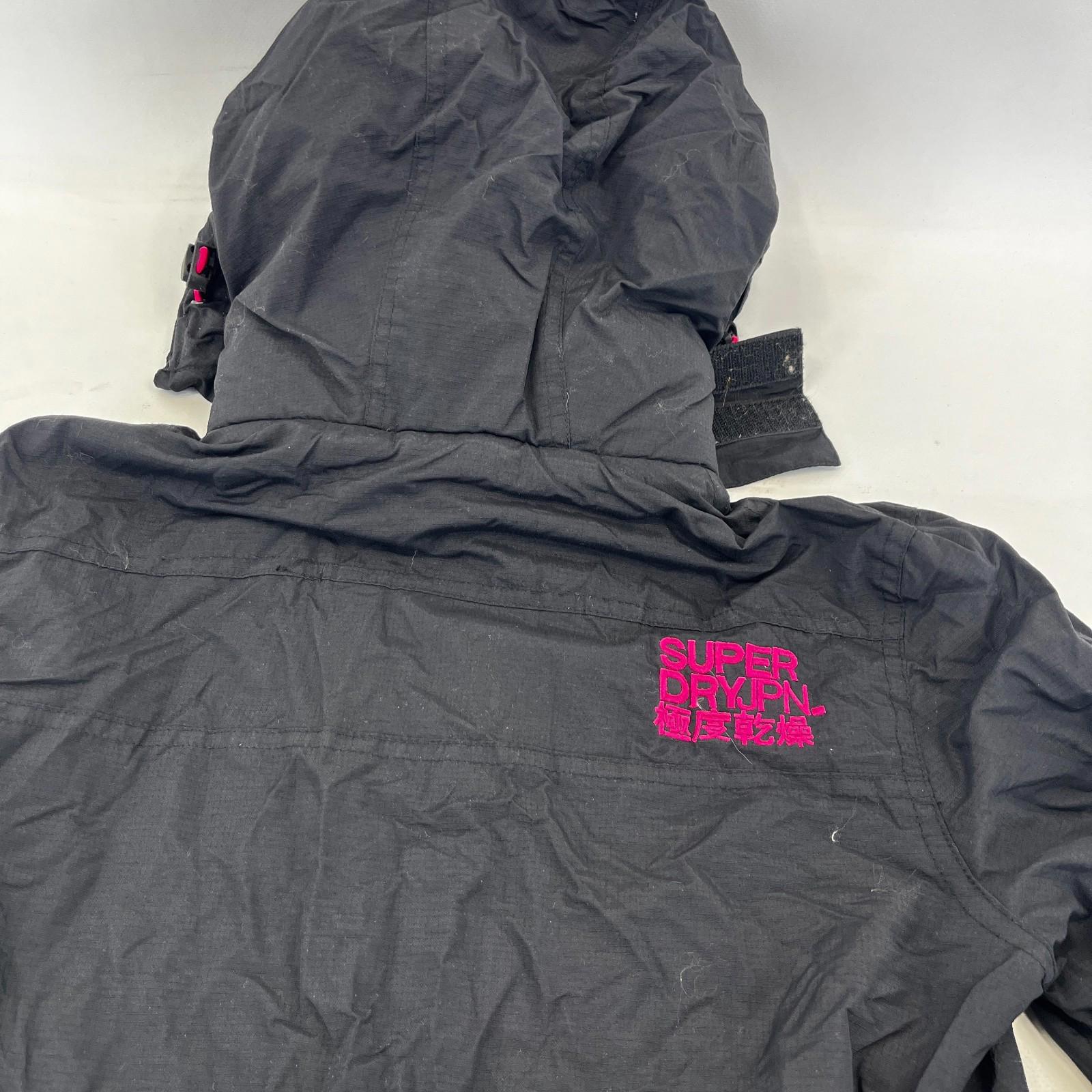 Superdry Professional Windcheater Jacket Women's size Small - Black / Pink