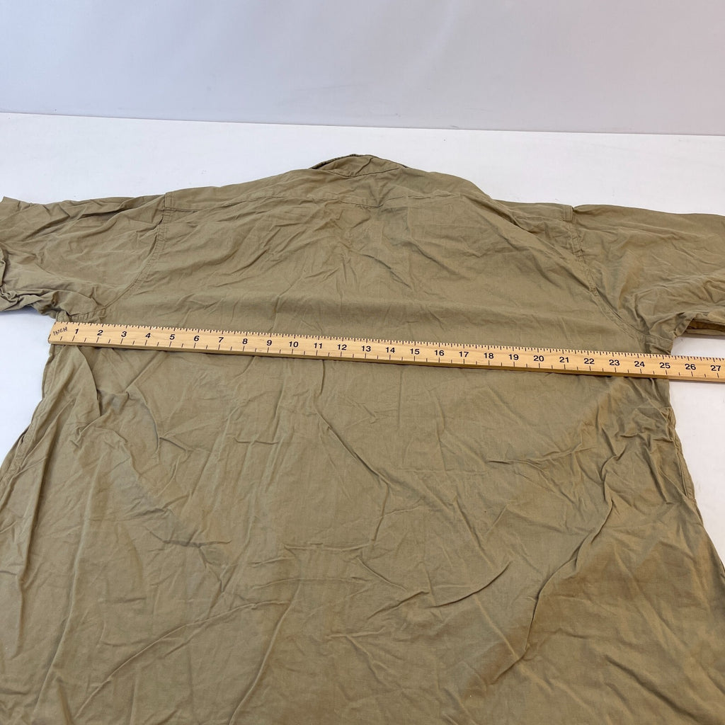 Vintage Elbeco US Marines USMC Workwear Twill Shirt Short Sleeve Military XL