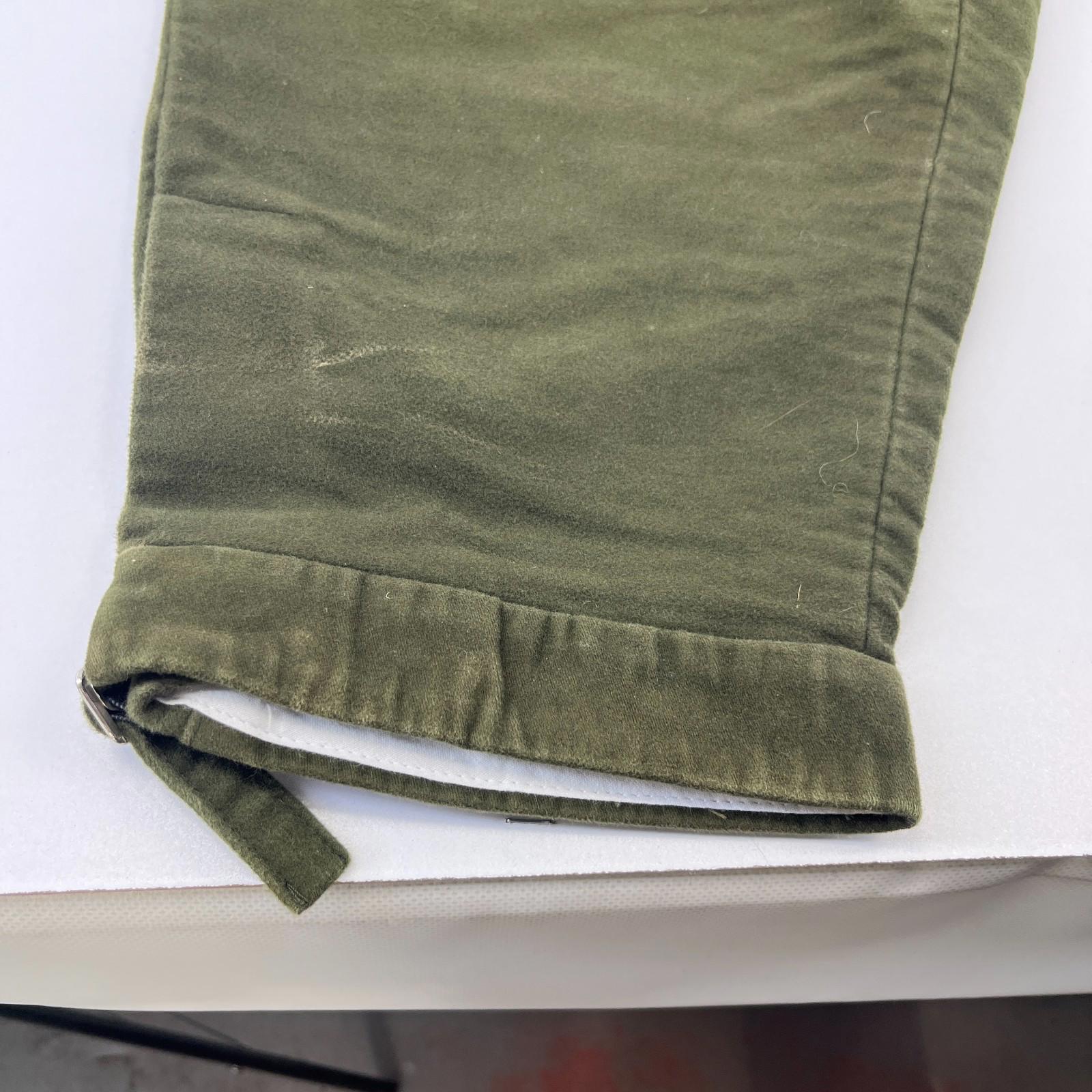 Hoggs Of Fife Breeks Mens W42" Green Olive Hunting Shooting Plus Fours Moleskin