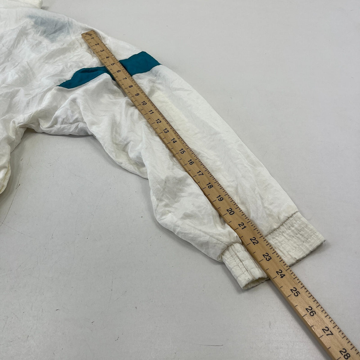 Vintage 80s Longstreet Missy Shell Suit Jacket White Colour Block size 2XL