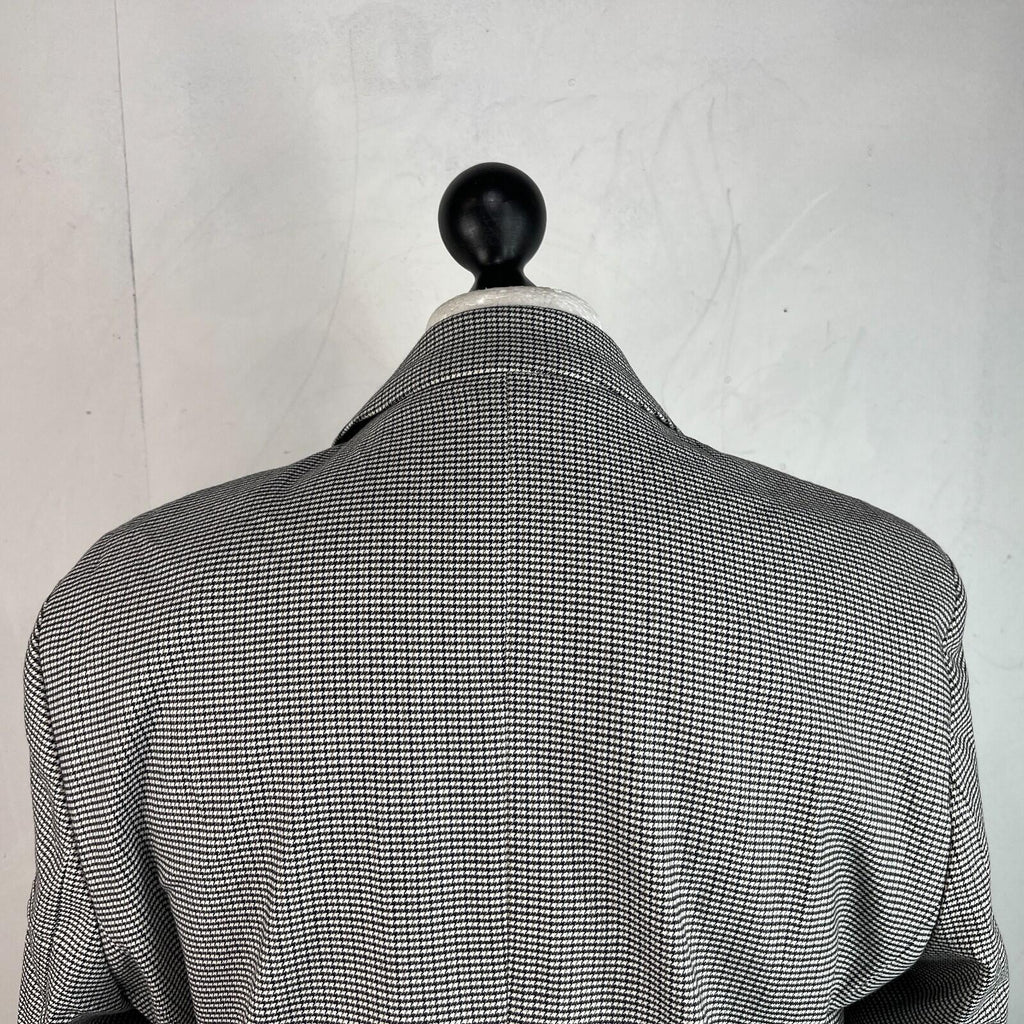 Ben Sherman Men's Black & White Houndstooth Blazer Jacket Men's size 44R