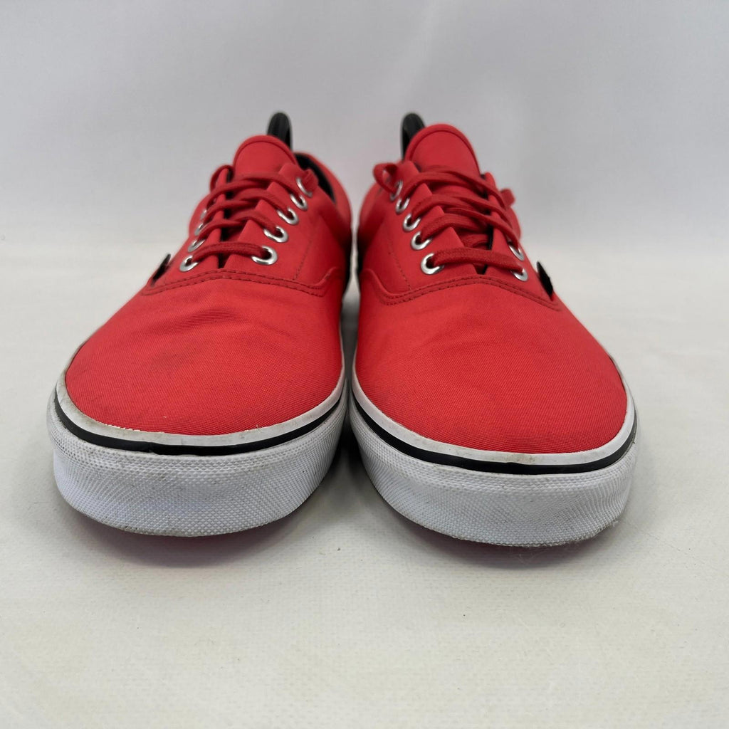 VANS Off The Wall Salmon Pink & White Trainers Size UK 9.5