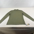 M&S Women's Stretch Roll Neck Top Olive Green Long Sleeve size 16 - New