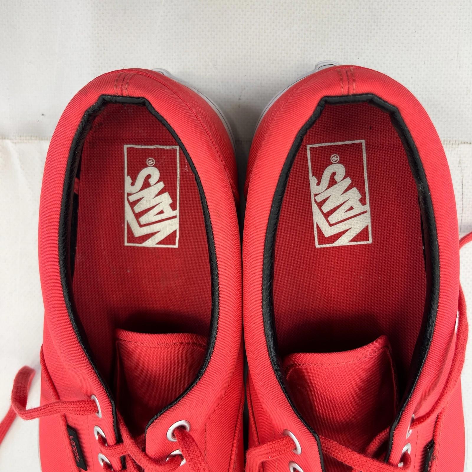 VANS Off The Wall Salmon Pink & White Trainers Size UK 9.5
