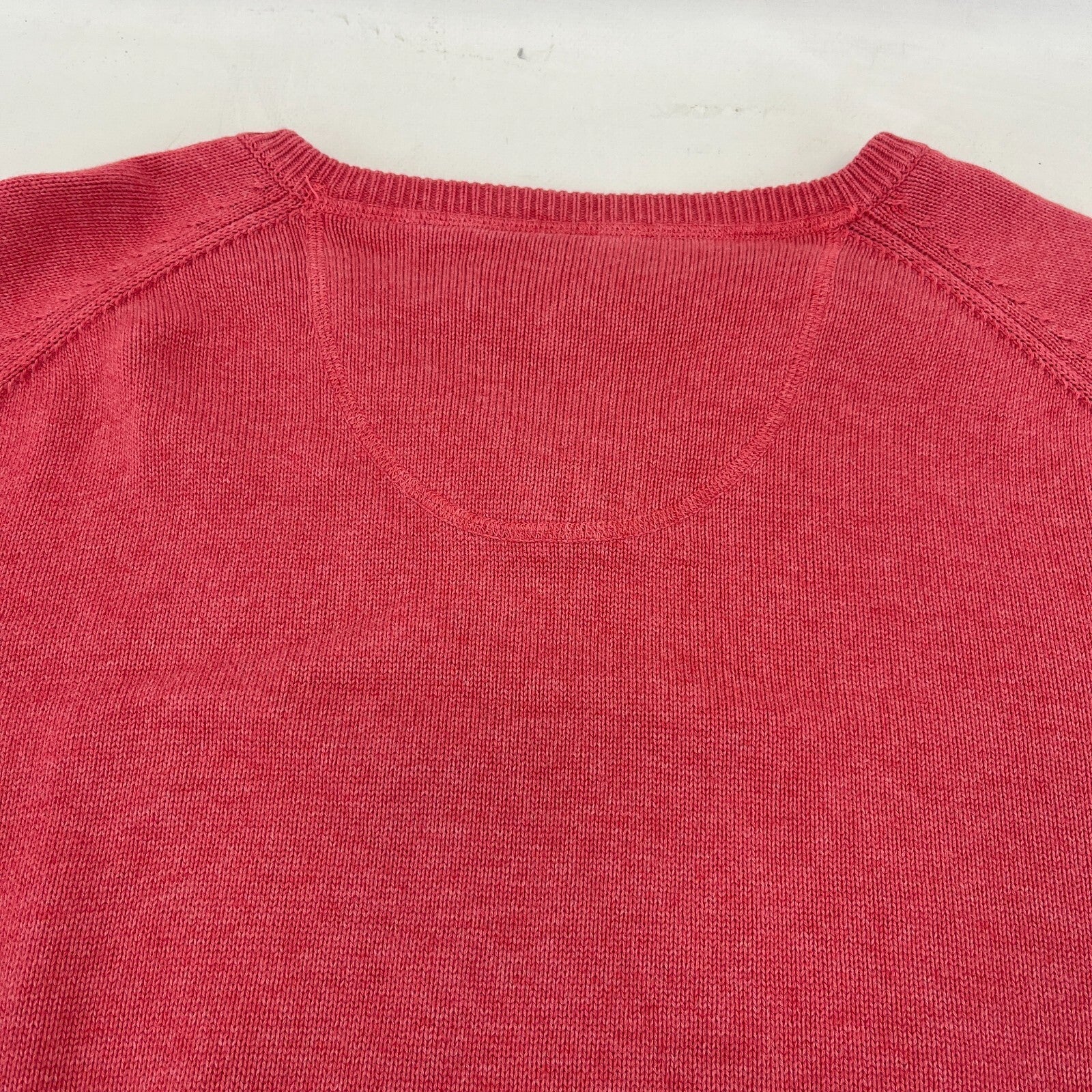 Fynch Hatton Supersoft Cotton Men's V Neck Jumper in Pastel Pink Golf size 2XL