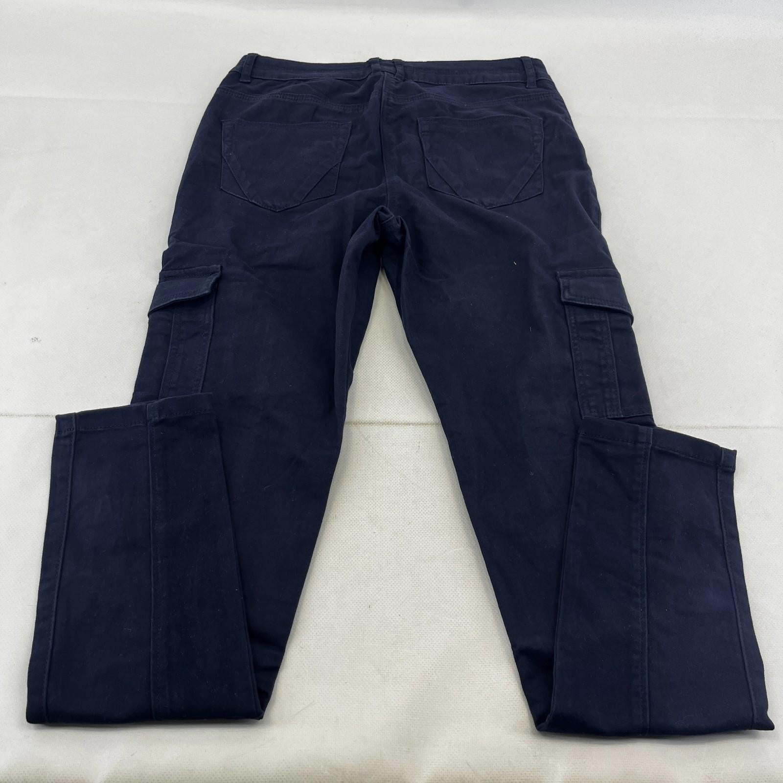 Nutmeg Slim Fit Cargo Pants Trousers Jeans in Blue UK Women's size 10 - NWOT
