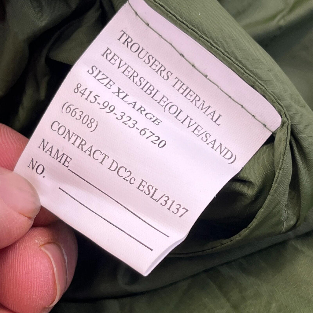 British Army Thermal Softie Trousers Reversible Winter Pants Warm size XL