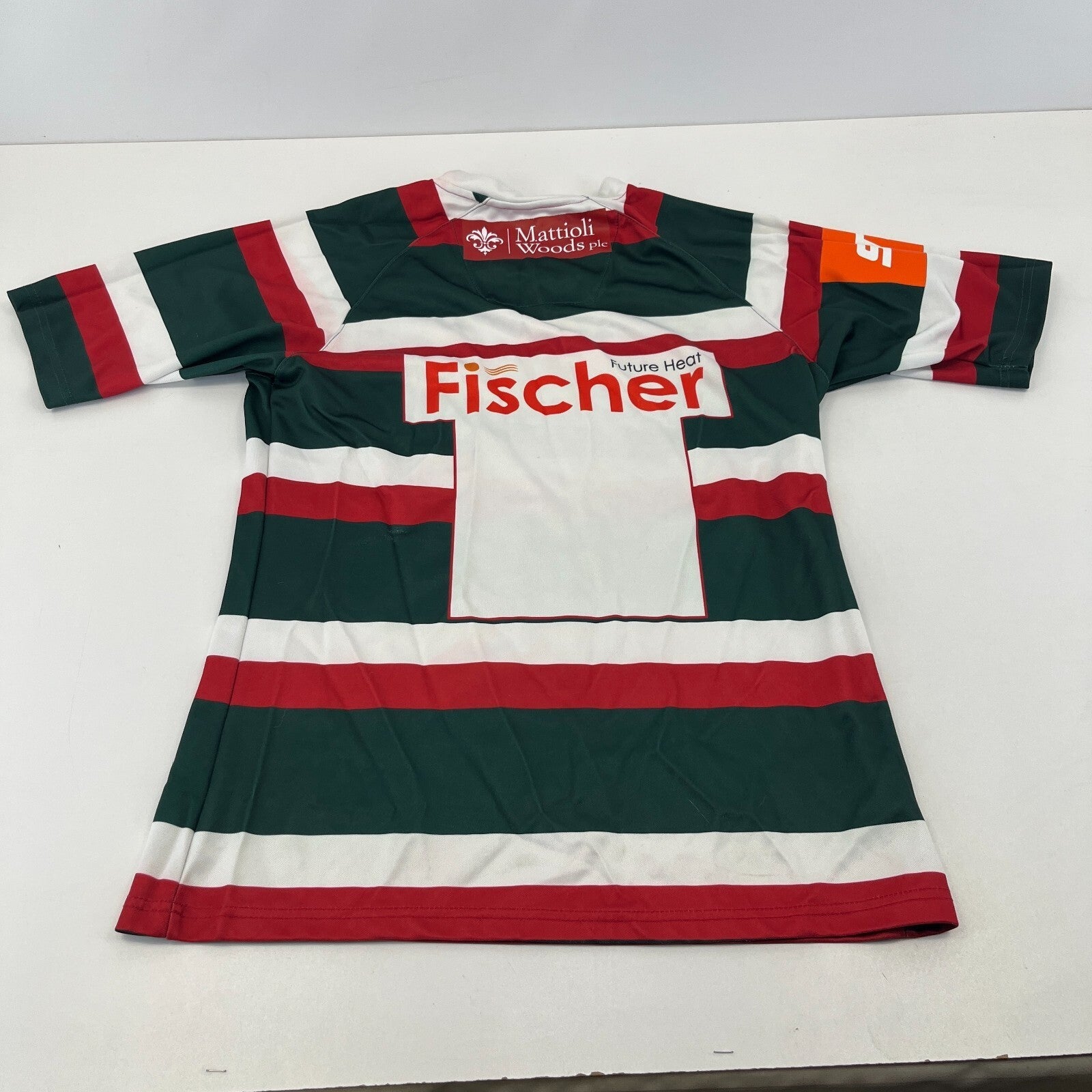 Leicester Tigers Rugby Home Shirt 2016/2017 - Kooga size S Jersey