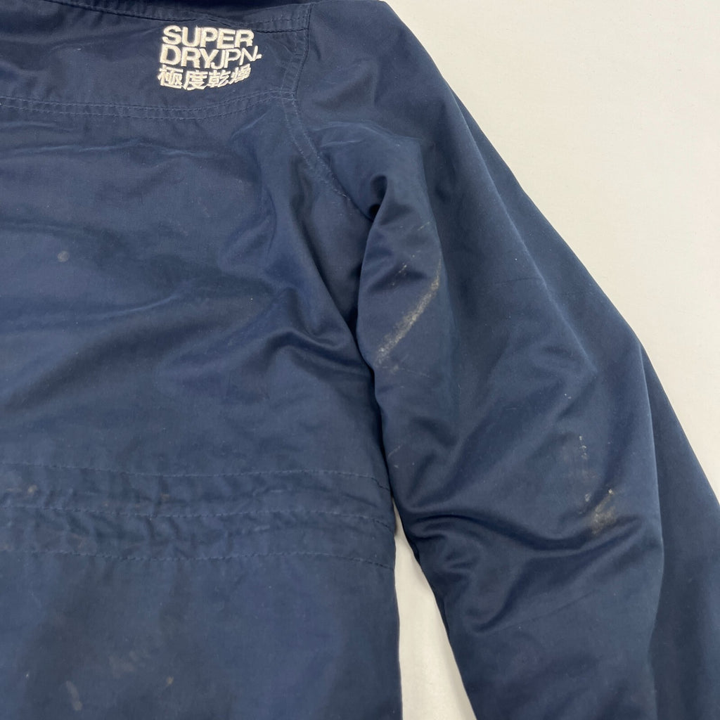 Superdry The Windcheater Sherpa Fleece Lined Jacket Black Windproof size M
