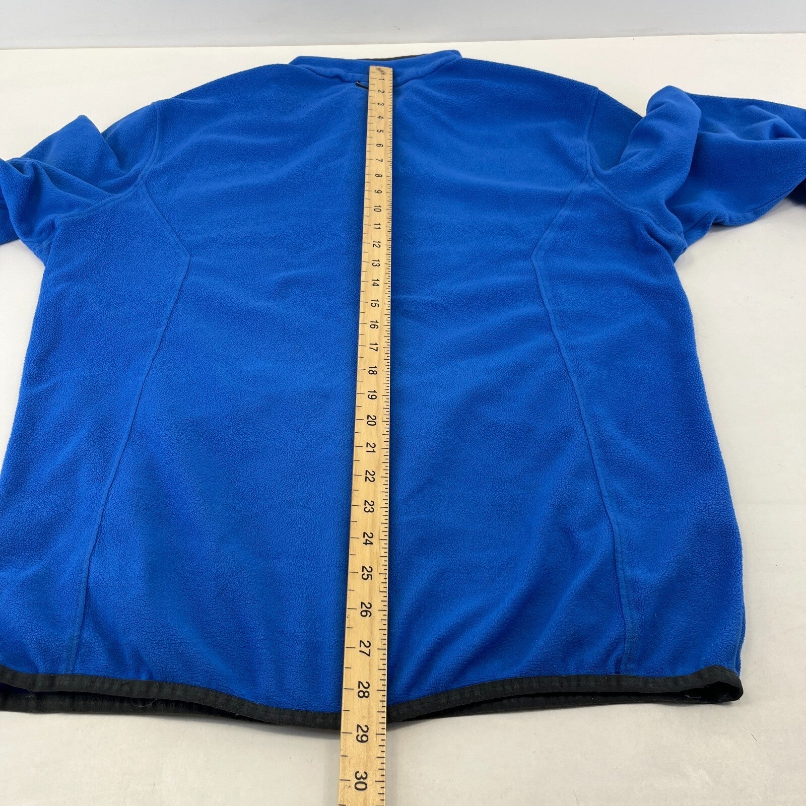 The North Face Men's Blue Fleece Full Zip Jacket with Zip Pockets size Large