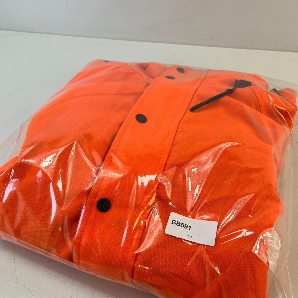 Remington Men's Jacket Coat Fluorescent Orange Waterproof Nylon Shooting Parka L