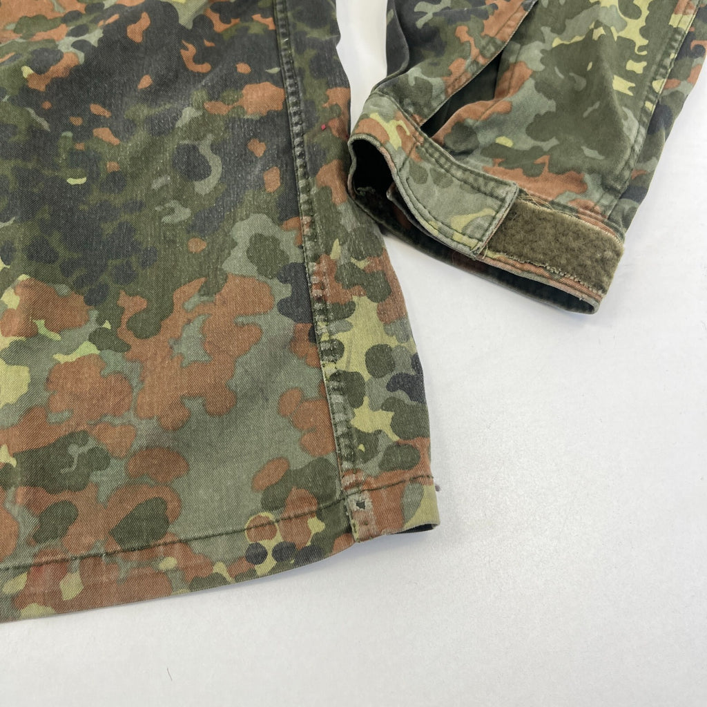Custom Vtg German Army Flecktarn Camouflage Jacket Bob Marley Rasta Print size L