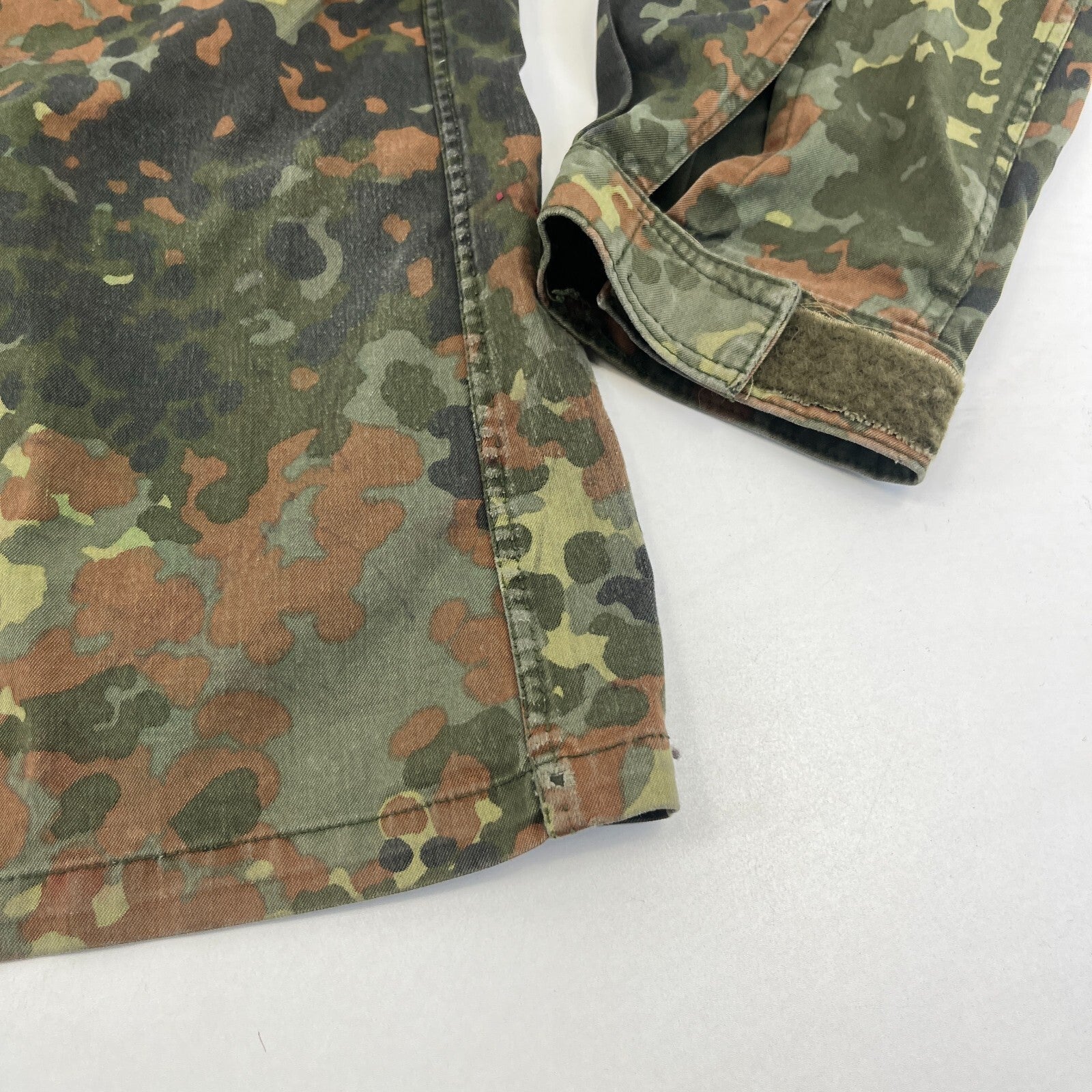 Custom Vtg German Army Flecktarn Camouflage Jacket Bob Marley Rasta Print size L