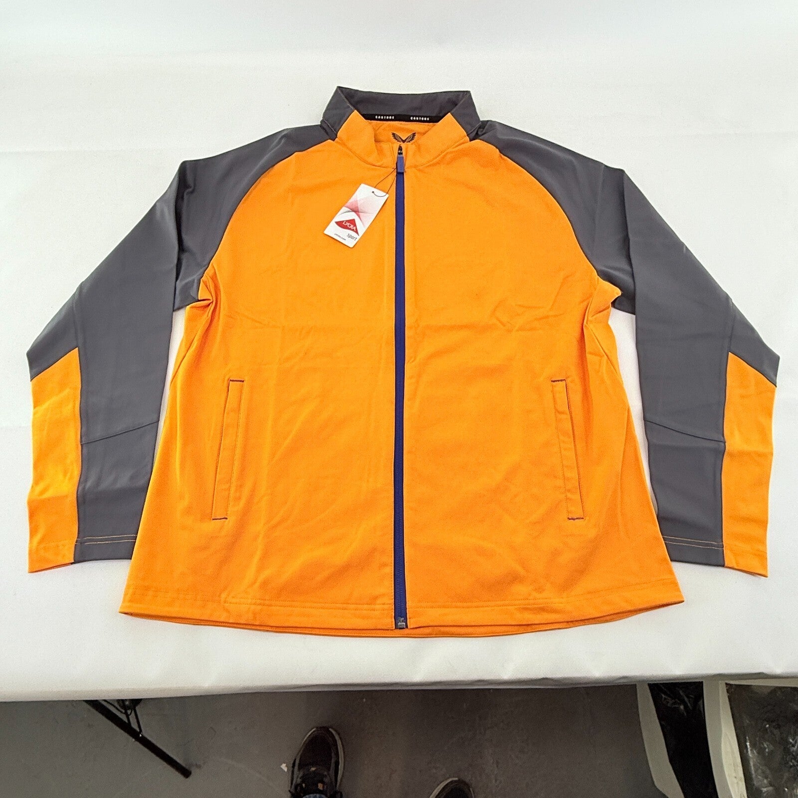 Castore Women’s Soft Shell Training Jacket in Orange & Black size 18