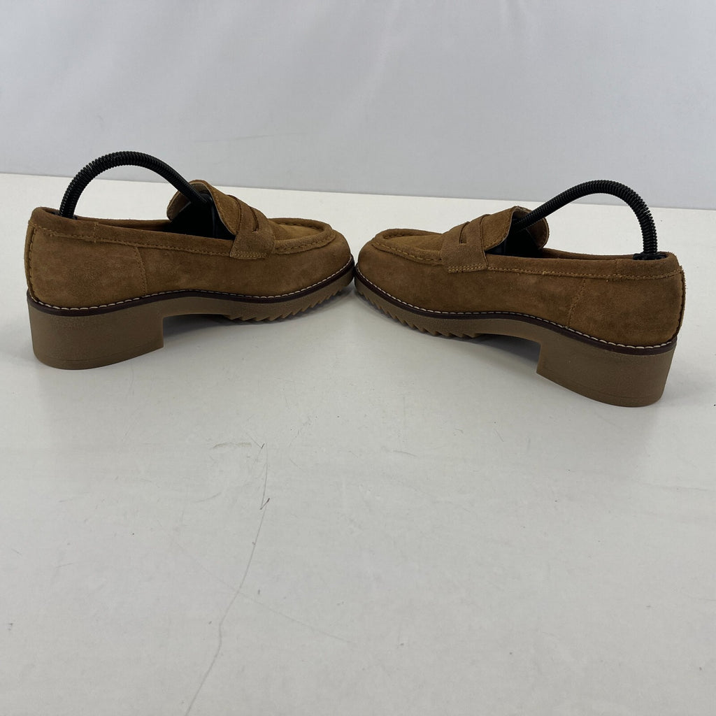 Clarks Eden Women's Suede Moccasin Shoes Tan Brown Slip On UK 6.5 EU 40 - NWOB