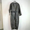 Super Rare Post WWII Military Motorcycle 1 Piece Leather Suit with Belt