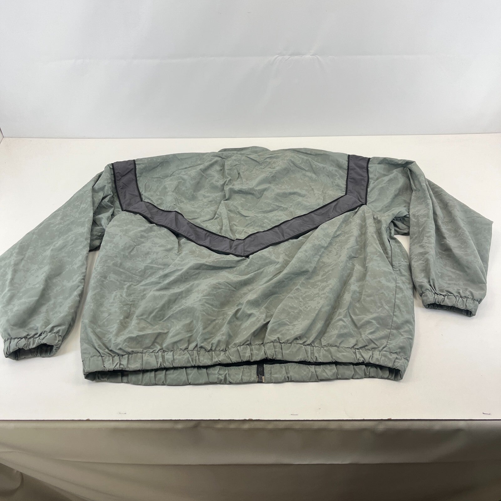 US Army Bomber Jacket Grey Digital Print Windbreaker US size Large-Regular