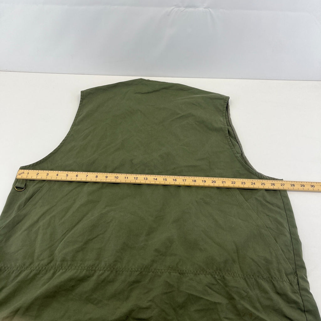 Decathlon Men's Shooting Vest in Olive Green Cotton Canvas size 3XL