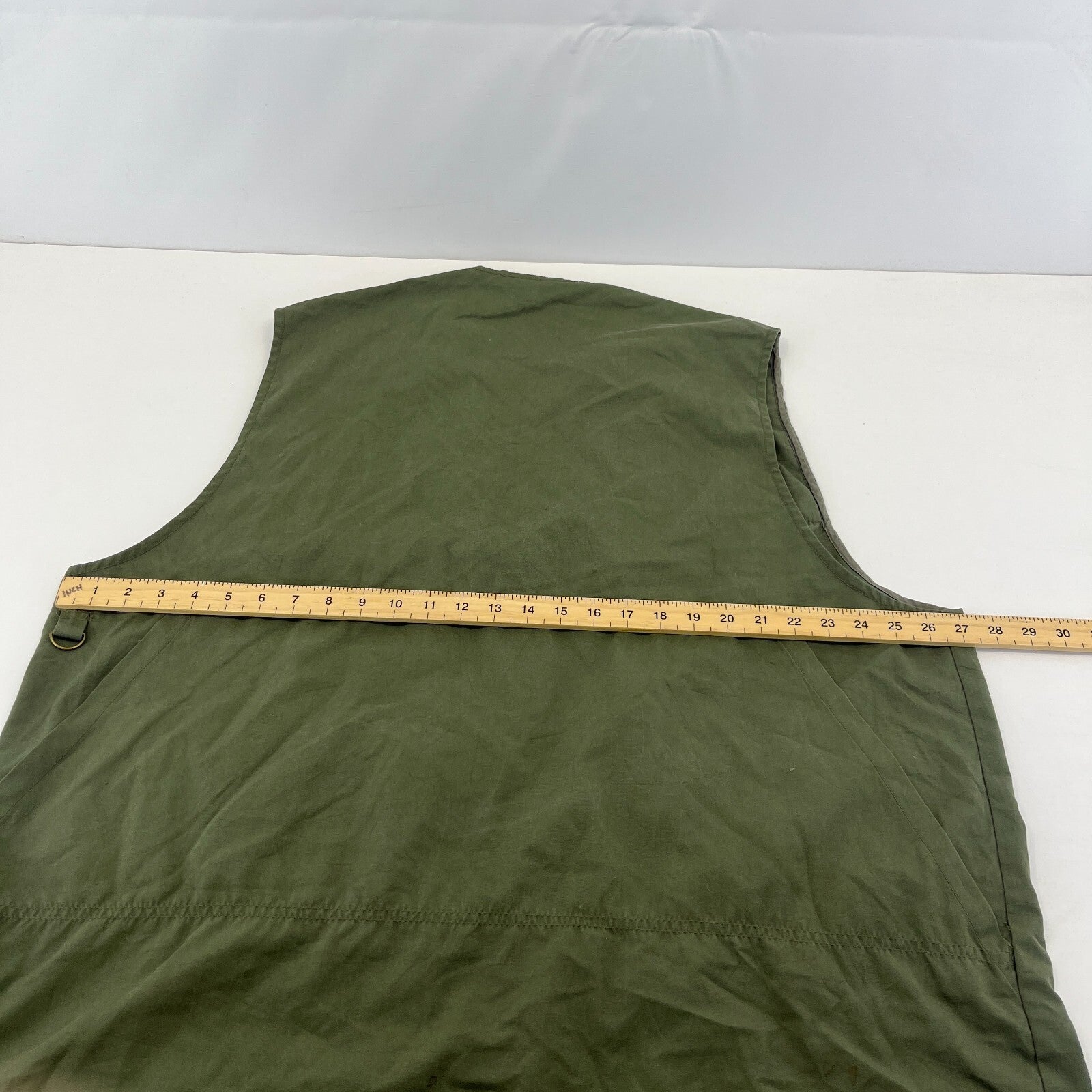 Decathlon Men's Shooting Vest in Olive Green Cotton Canvas size 3XL