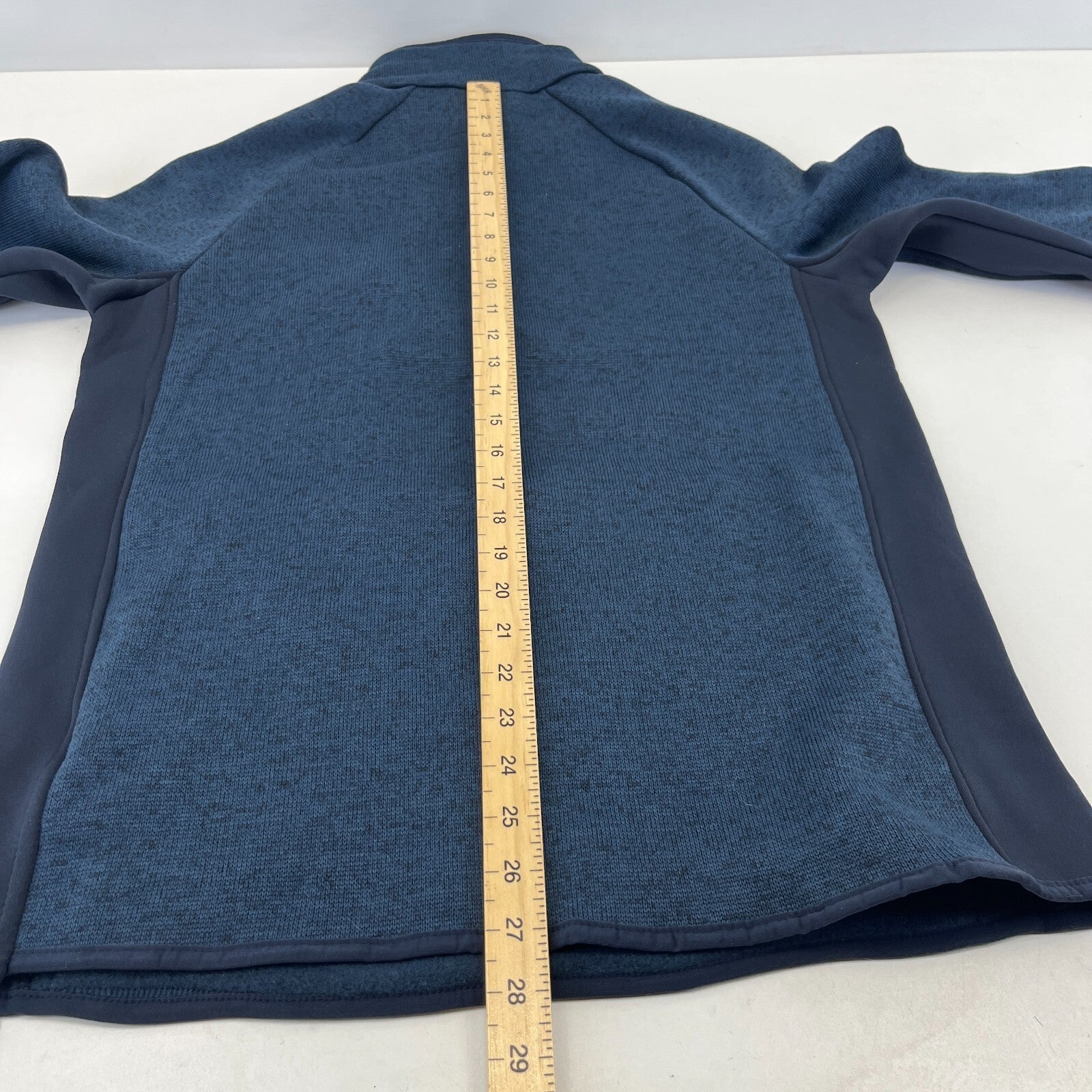 Mountain Warehouse Mens 1/4 Zip Fleece in Navy Blue with Zip Pockets size M