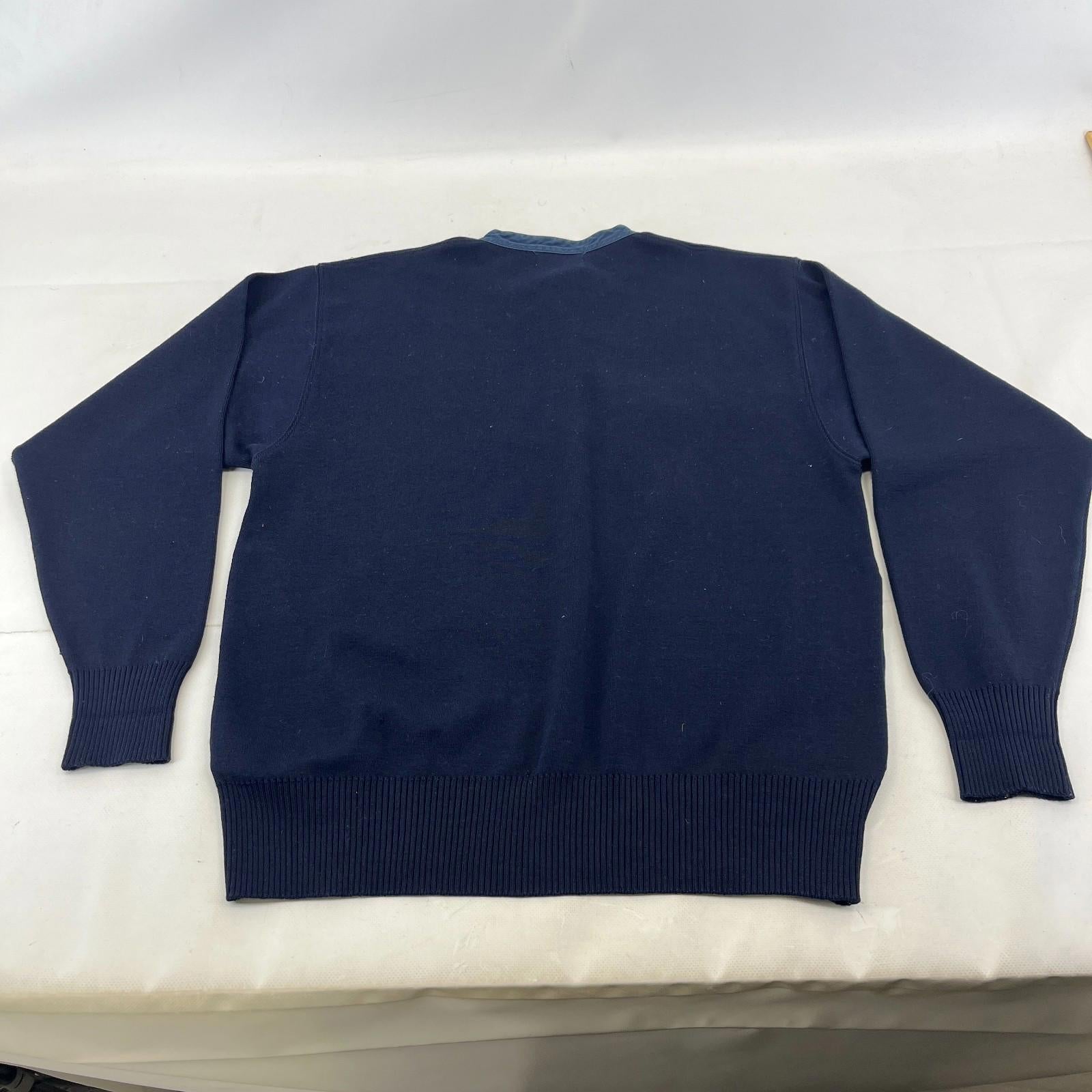 Paul & Shark Cotton Blend Jumper Men's size M in Navy Blue