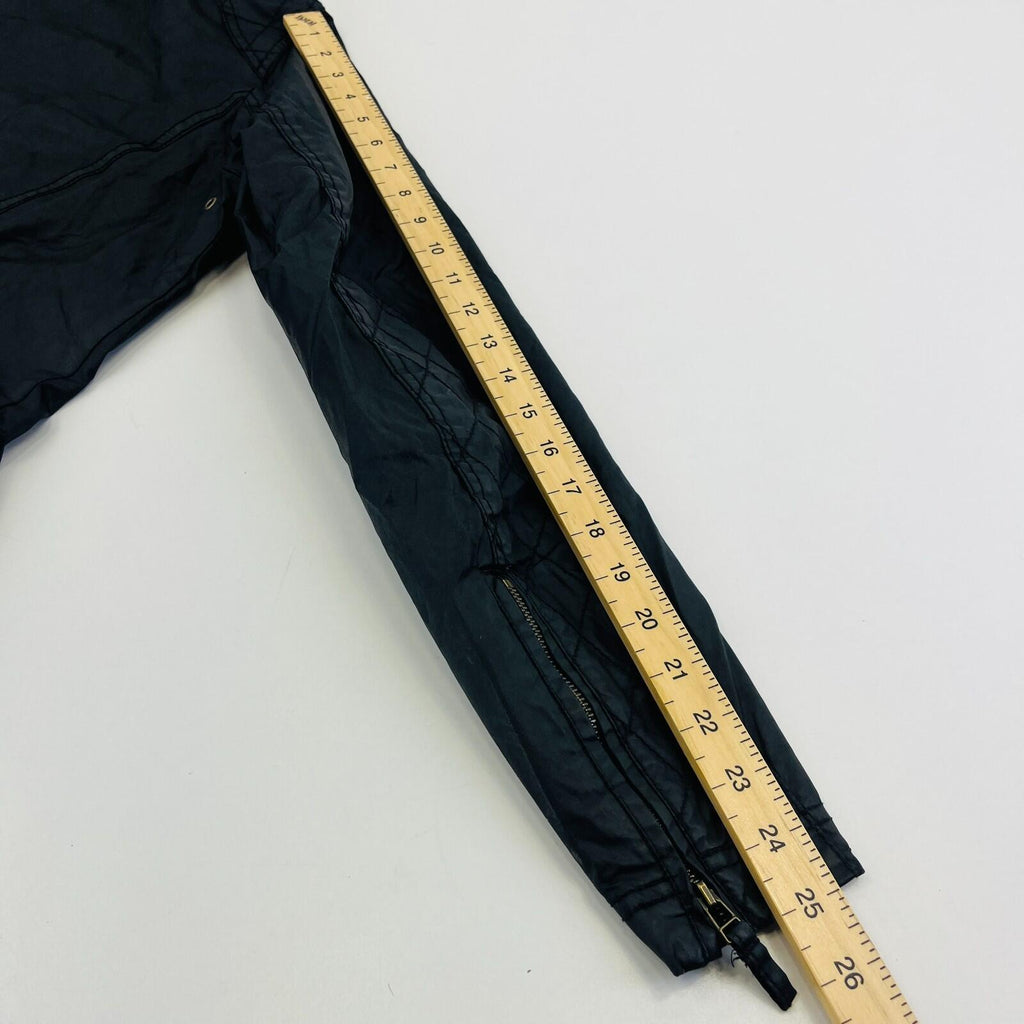 H&M Women's Wax Jacket in Black with Cord Collar size 12