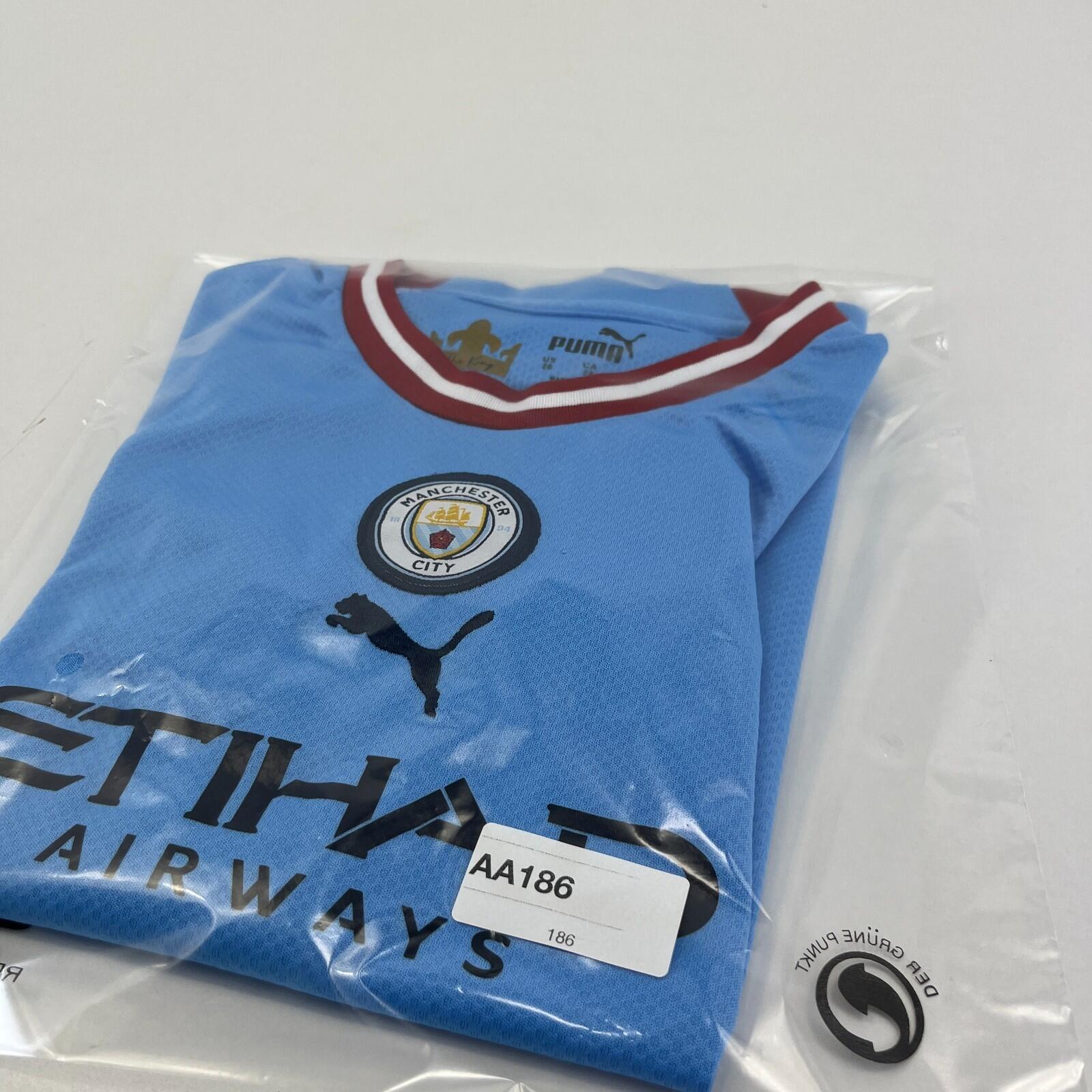 Manchester City 2022-23 Home Shirt Puma size 26 Kids 10-11 Yrs Blue - 1 Sowerby