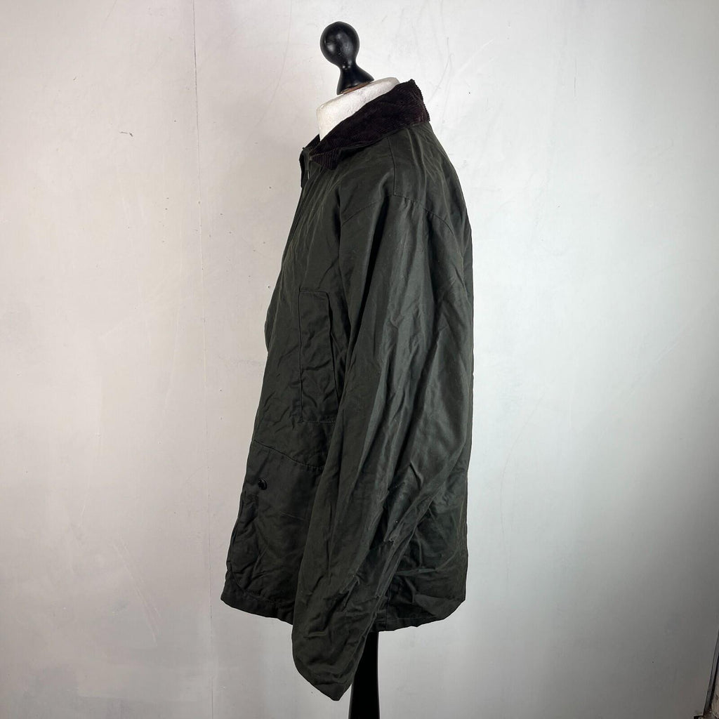 Crane Wax Jacket in Dark Green Waxed Cotton size Large