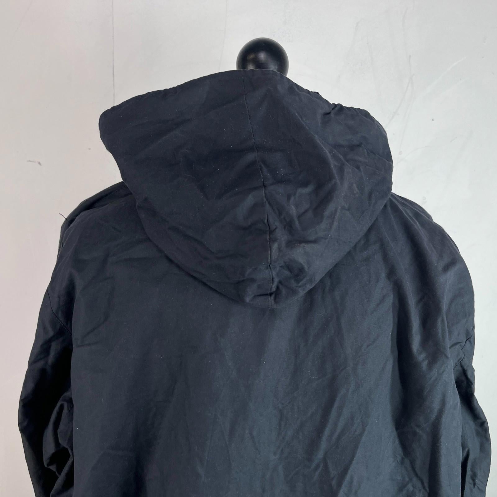 Royal Spencer Mens Wax Hunting/Farming Jacket in Black with Hood size 54 (L)
