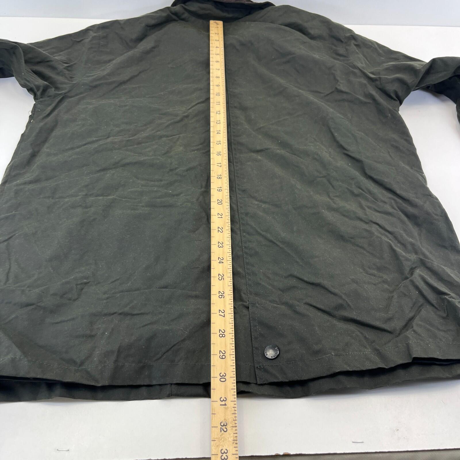 Crane Wax Jacket in Dark Green Waxed Cotton size Large